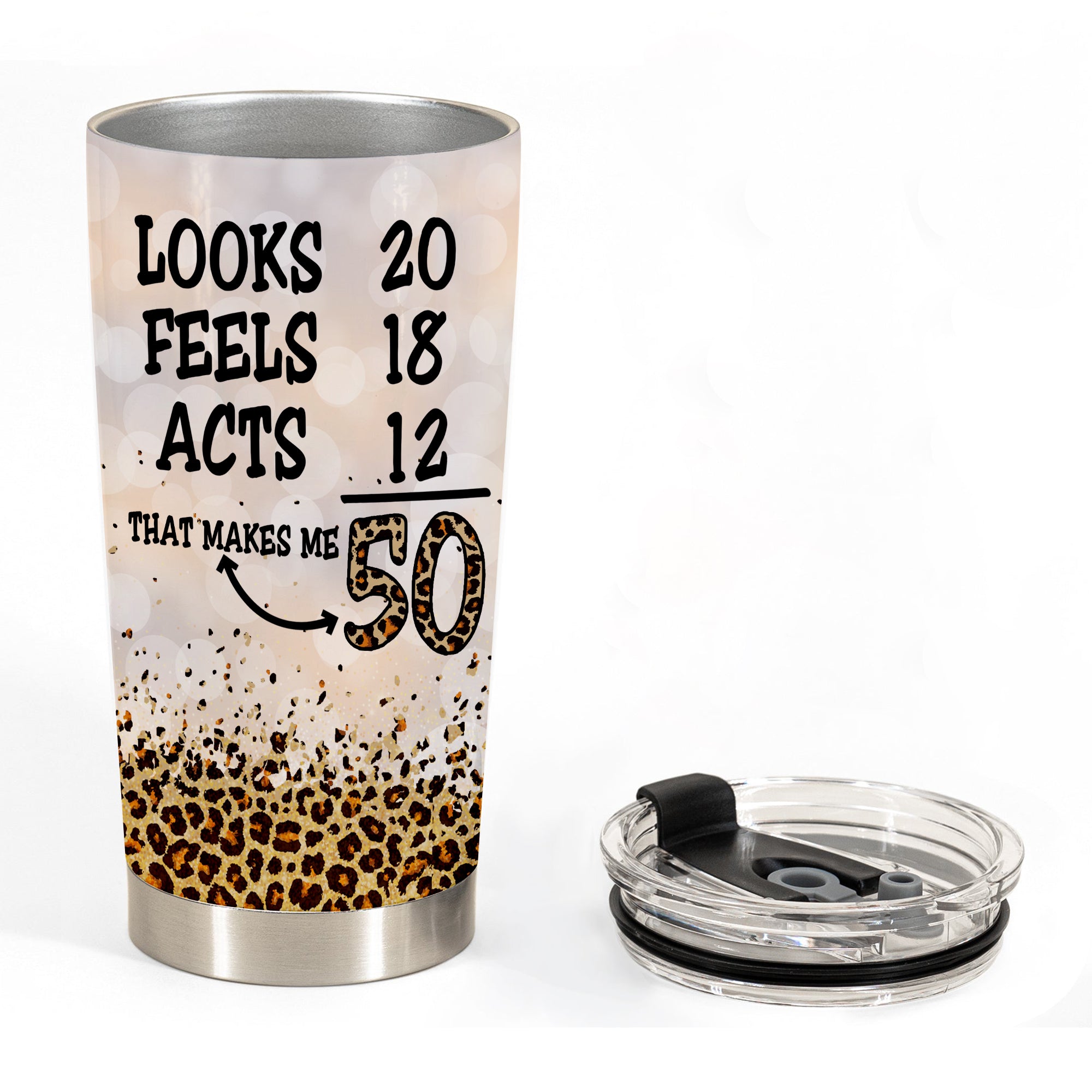 Looks Feels Acts 50th Birthday Tumbler Success