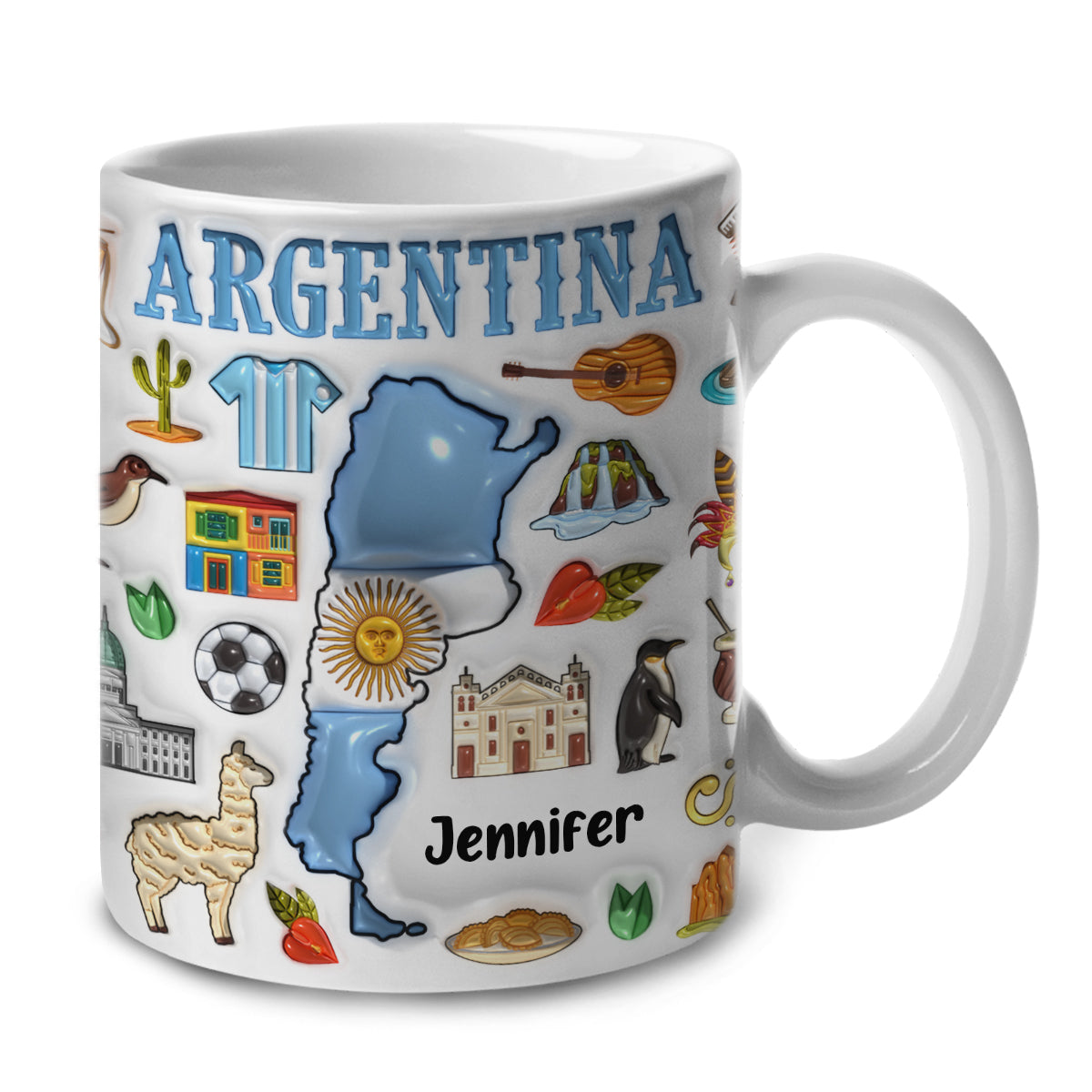 Custom Argentina Coffee Mug Cup With Your Name