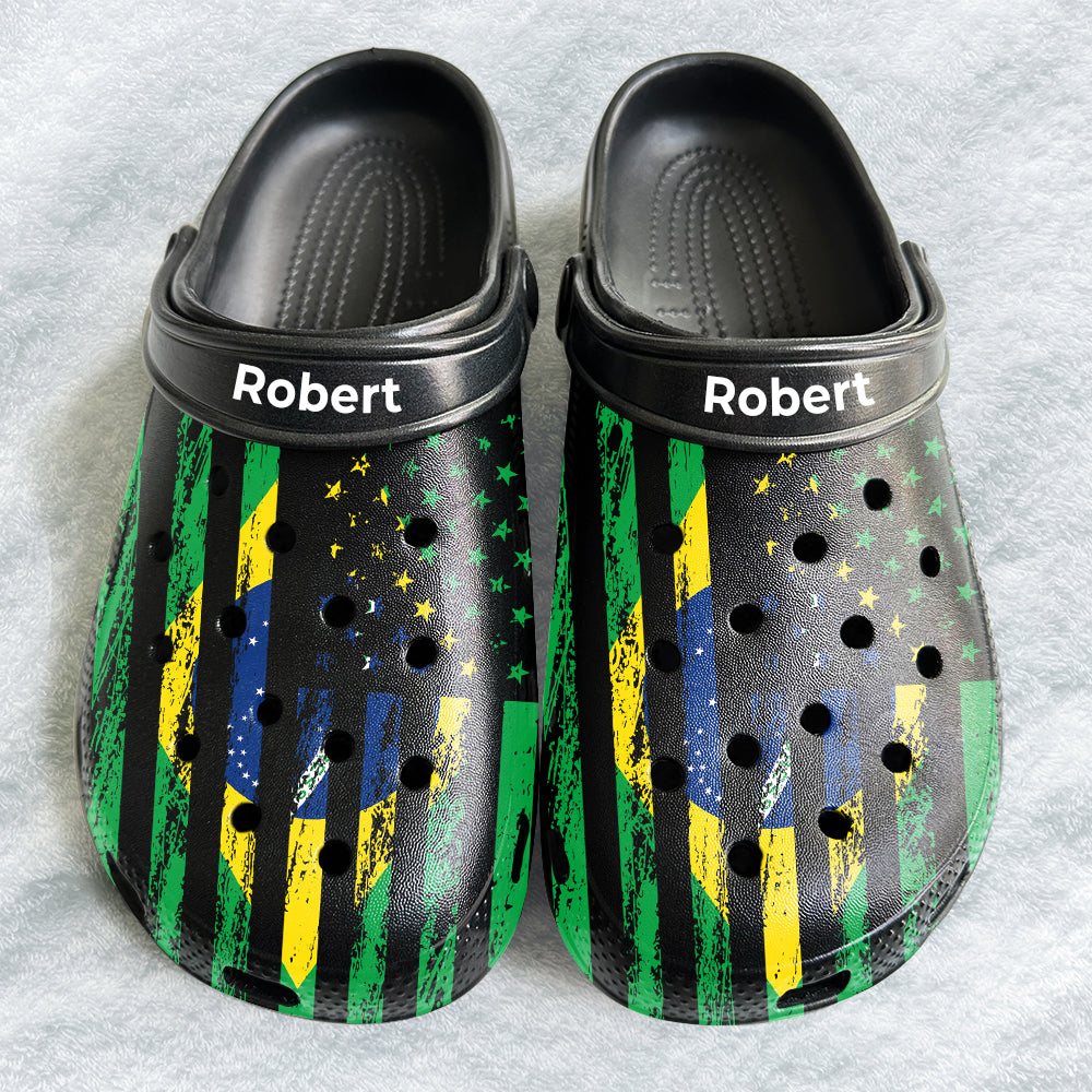 Brazil Pride Personalized Clogs Shoes