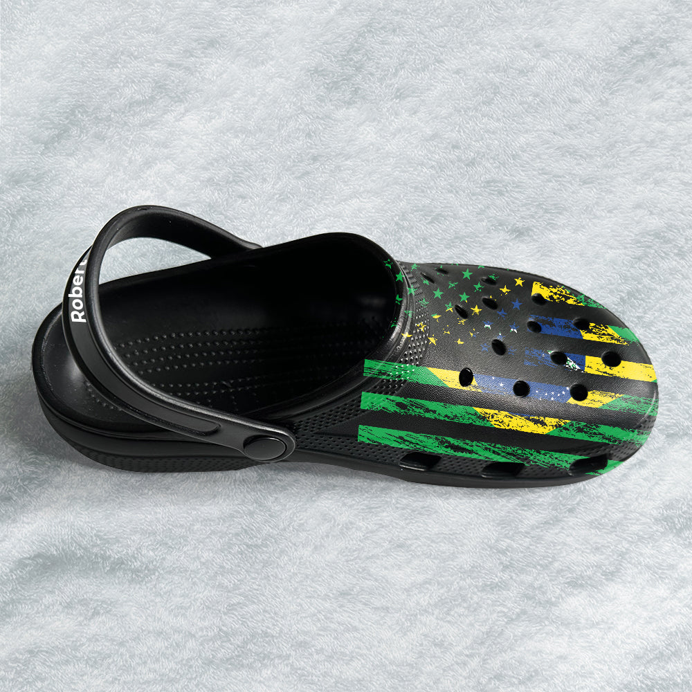 Brazil Pride Personalized Clogs Shoes