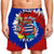 Cuba Men Beach Shorts With Flag Symbols Tie Dye