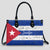 Custom Cuba Leather Handbag Purse With Your Name