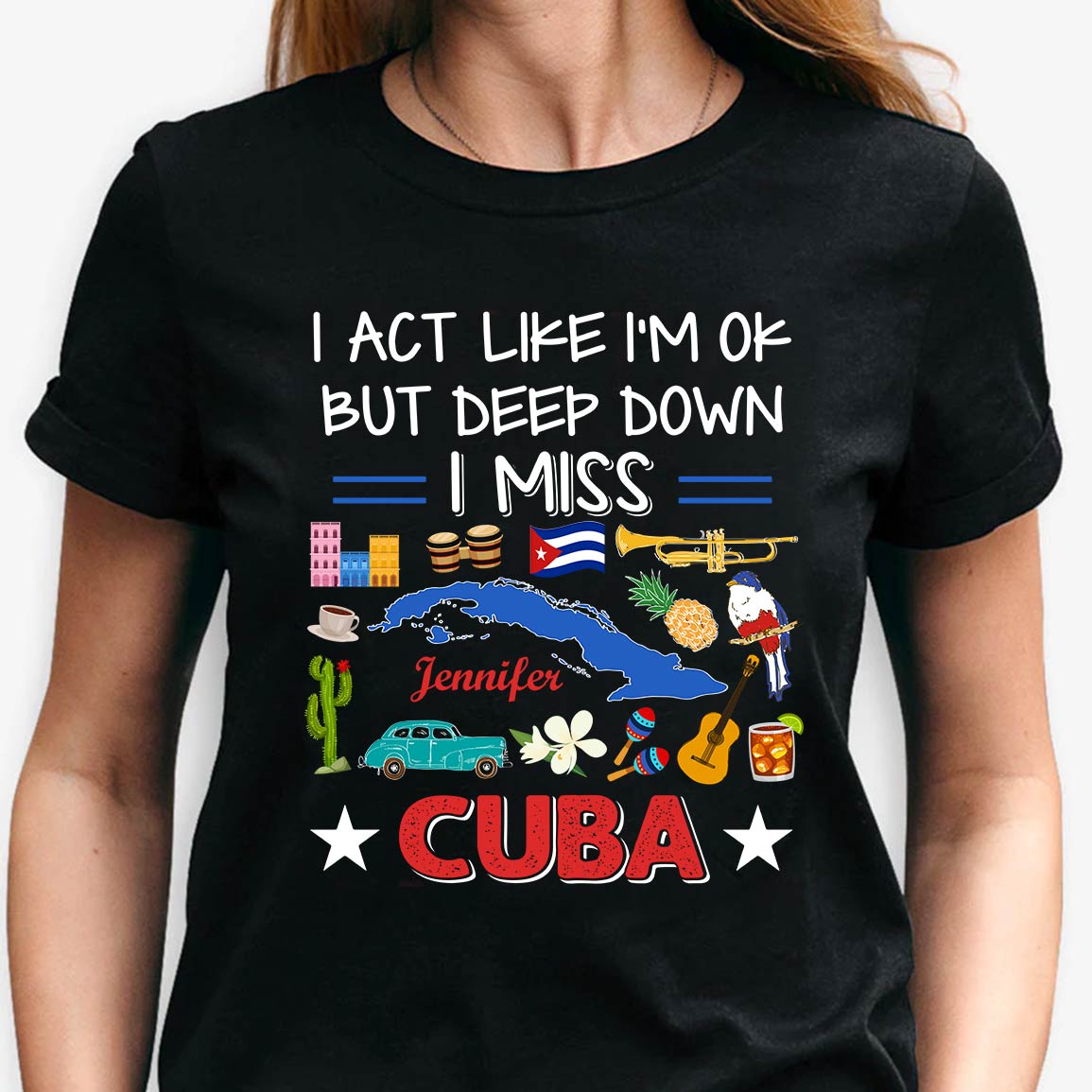 I Miss Cuba Custom T-shirt