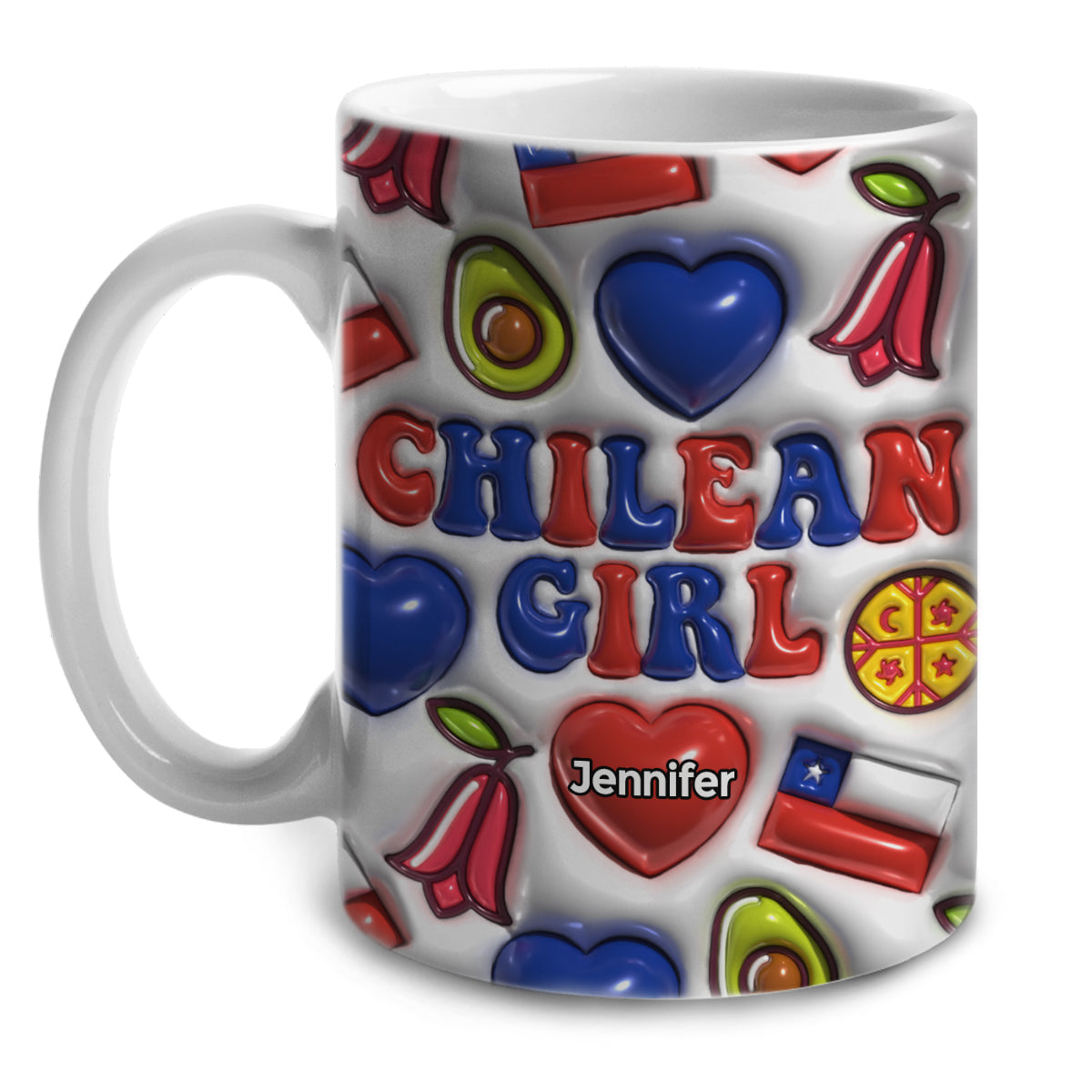 Chilean Girl Coffee Mug Cup With Custom Your Name