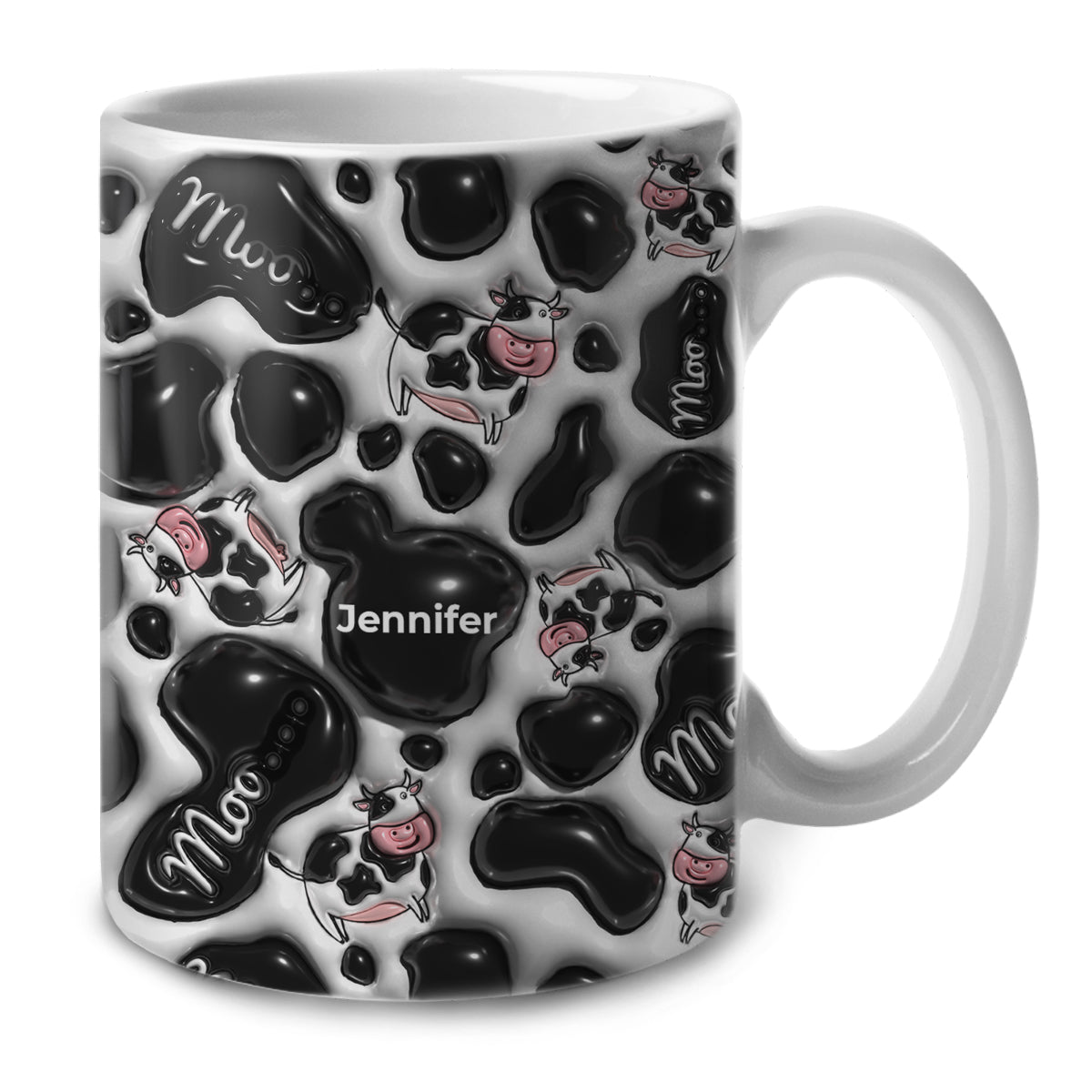 Coo Moo Coffee Mug Cup With Custom Your Name