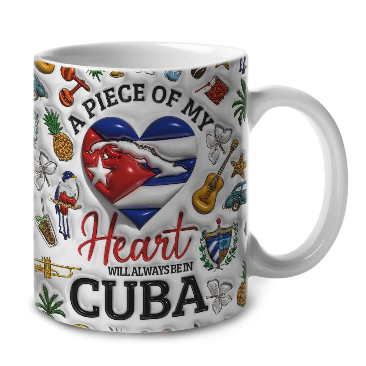 A Peace Of My Heart Will Always In Cuba Coffee Mug Cup