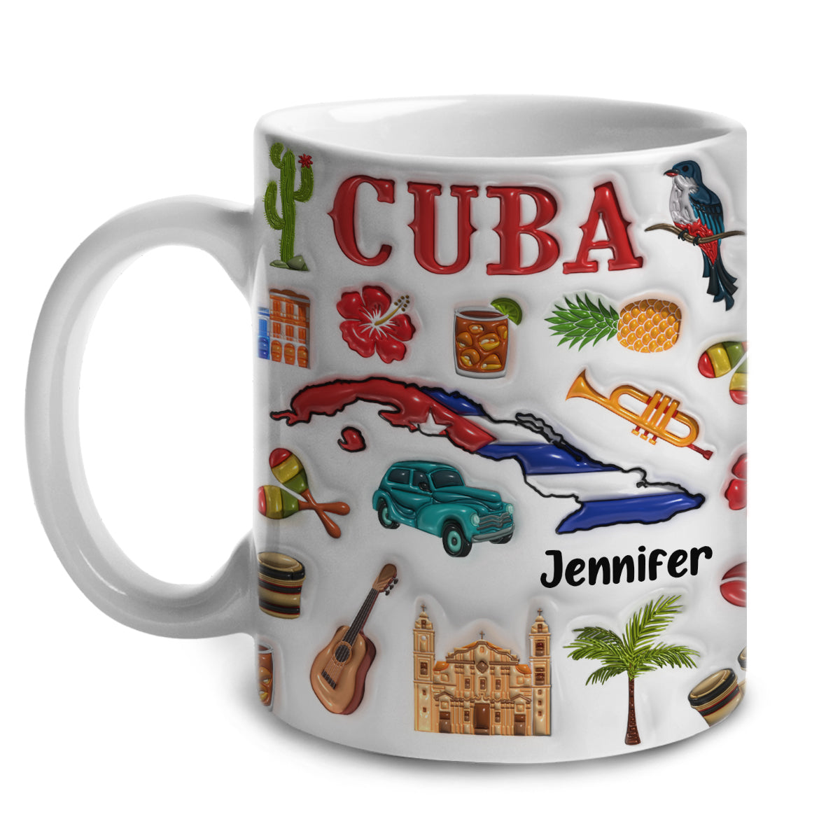 Custom Cuba Coffee Mug Cup With Your Name