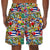 Cuba Beach Shorts With Many Symbols