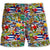 Cuba Beach Shorts With Many Symbols