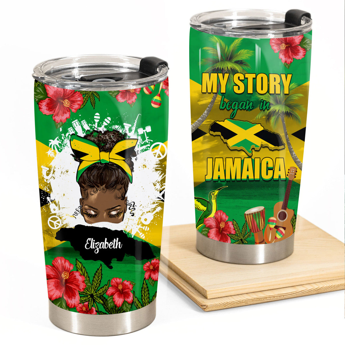 Jamaican Girls Are Sunshine Personalized Tumbler - Teezalo