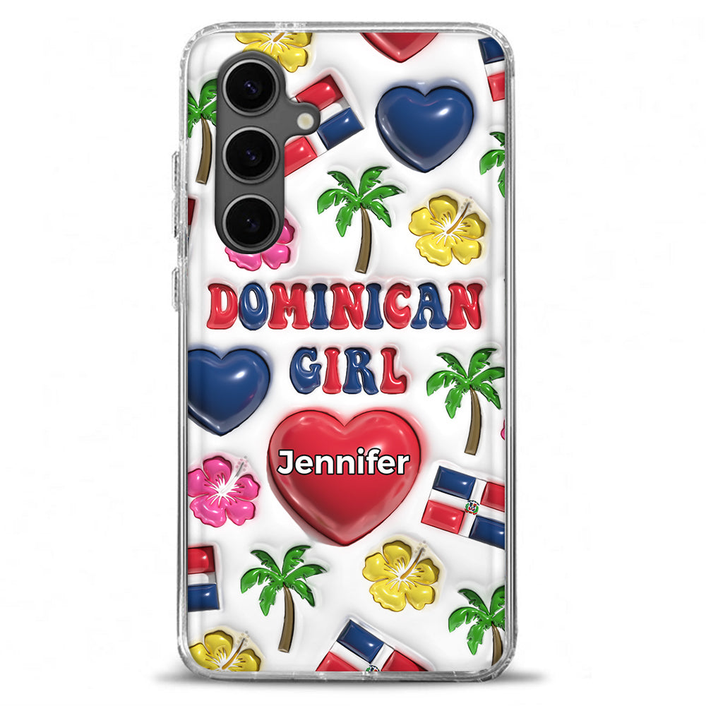 Dominican Girl Personalized Clear Phone Case