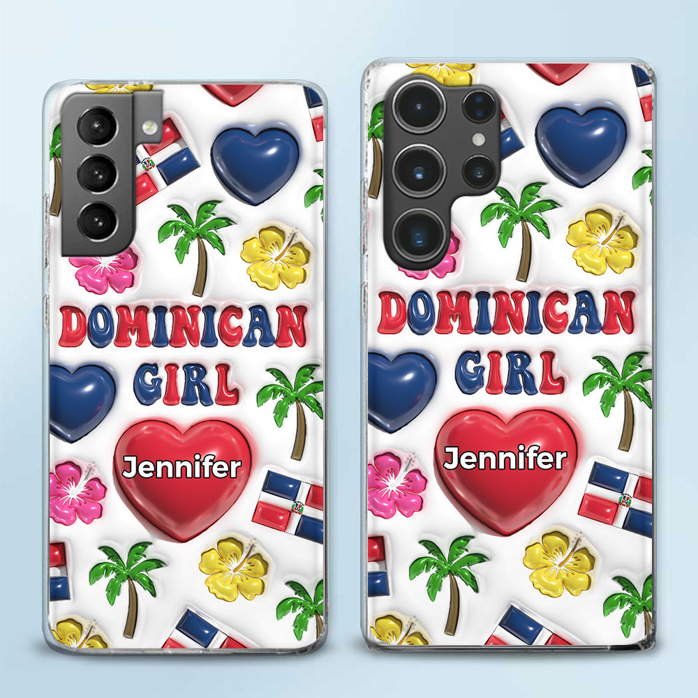 Dominican Girl Personalized Clear Phone Case