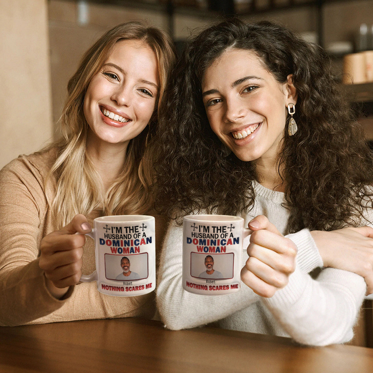 I'm The Husband Of A Dominican Woman Personalized Coffee Mug Cup