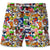 Dominican Men Beach Shorts With Many Symbols