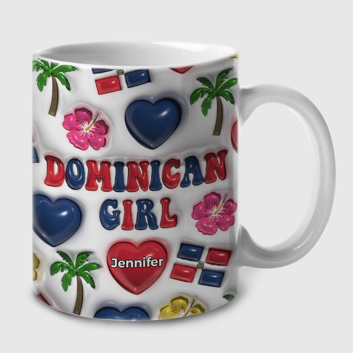 Dominican Girl Coffee Mug Cup With Custom Your Name