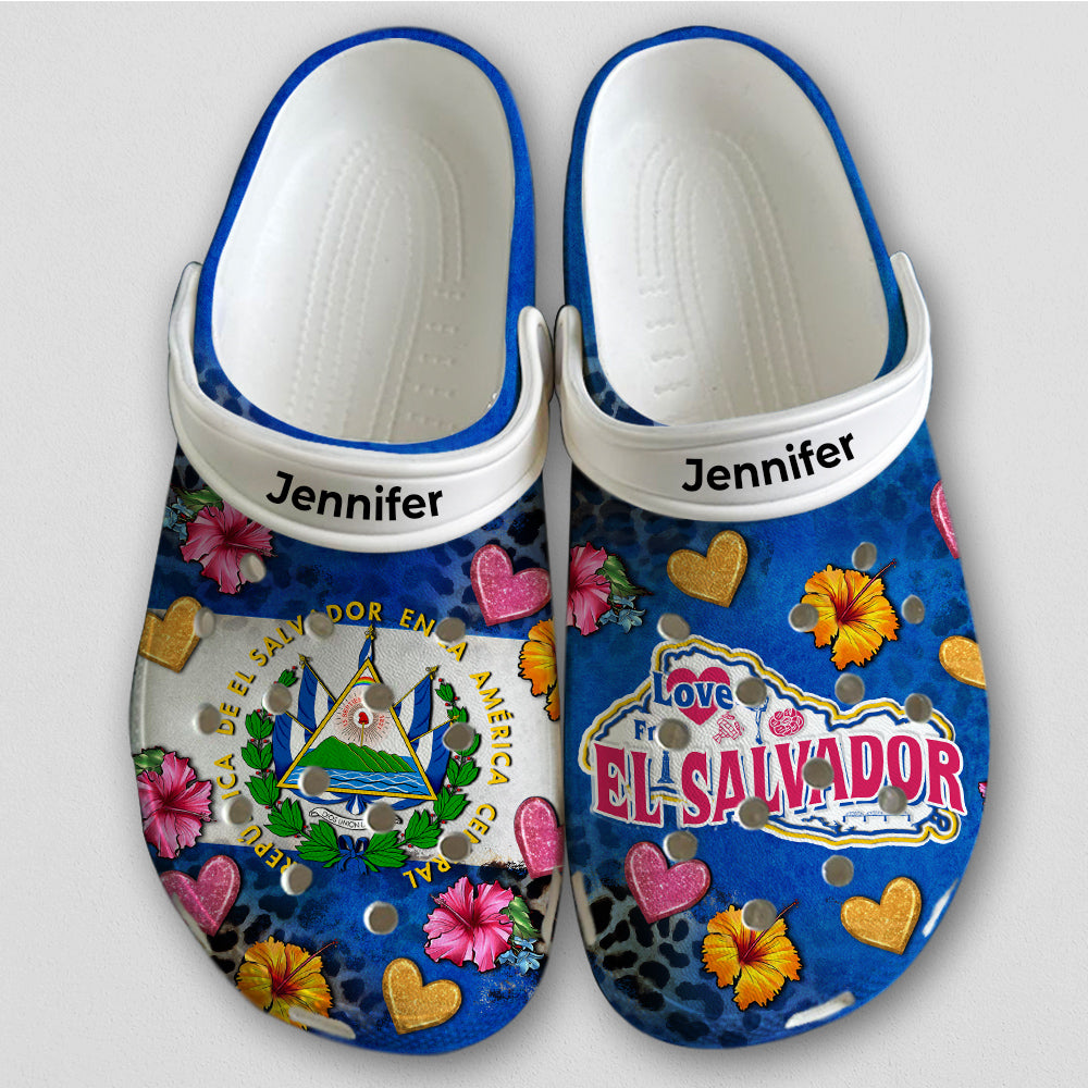Love From El Salvador Custom Clogs Shoes
