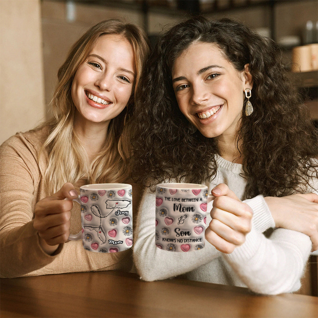 Long Distance Mom And Son Coffee Mug Cup With Custom Your Name