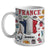 Custom France Coffee Mug Cup With Your Name