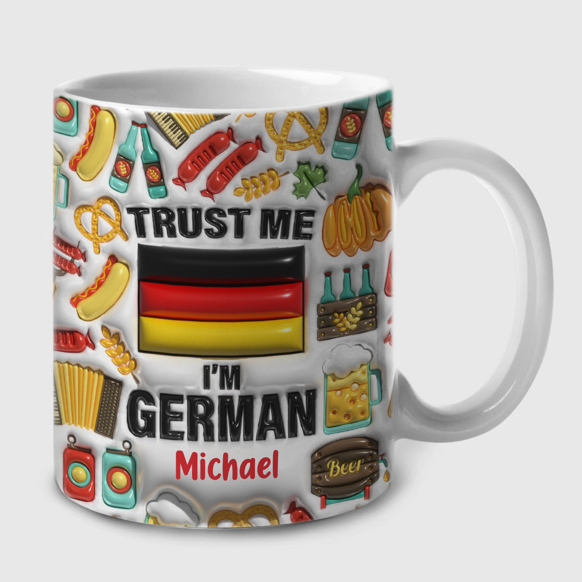 Trust Me I&#39;m German Customized Coffee Mug Cup