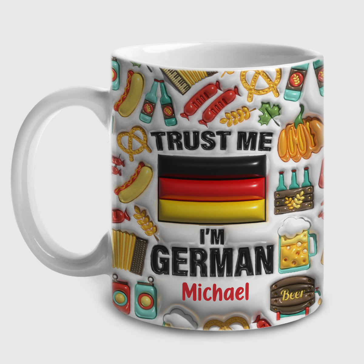 Trust Me I'm German Customized Coffee Mug Cup