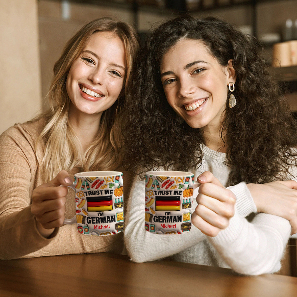 Trust Me I'm German Customized Coffee Mug Cup