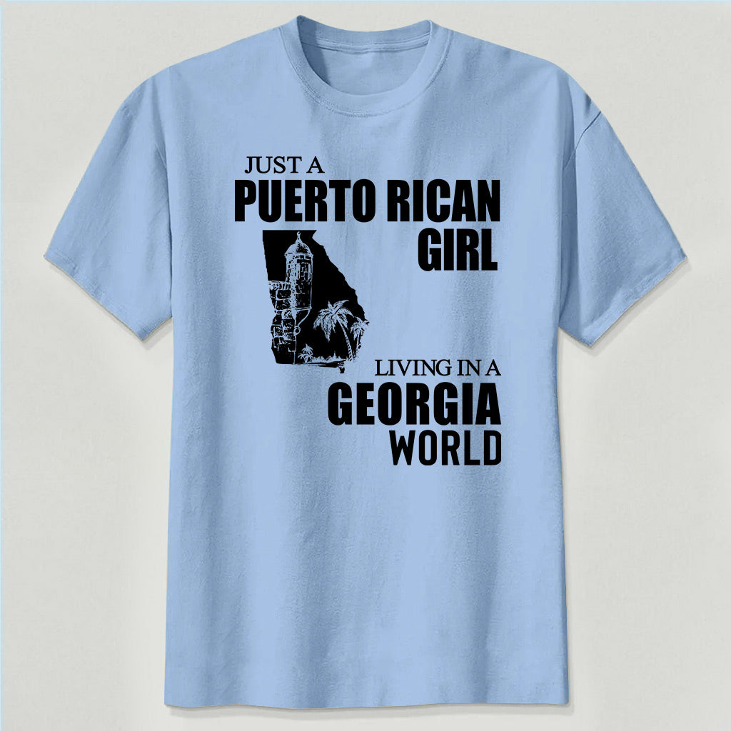 Just A Puerto Rican Girl Living In A Georgia Sweatshirt