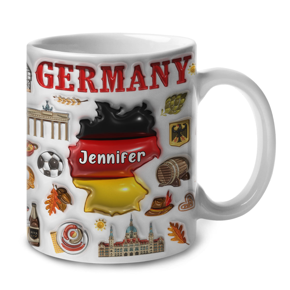 Custom Germany Coffee Mug Cup With Your Name