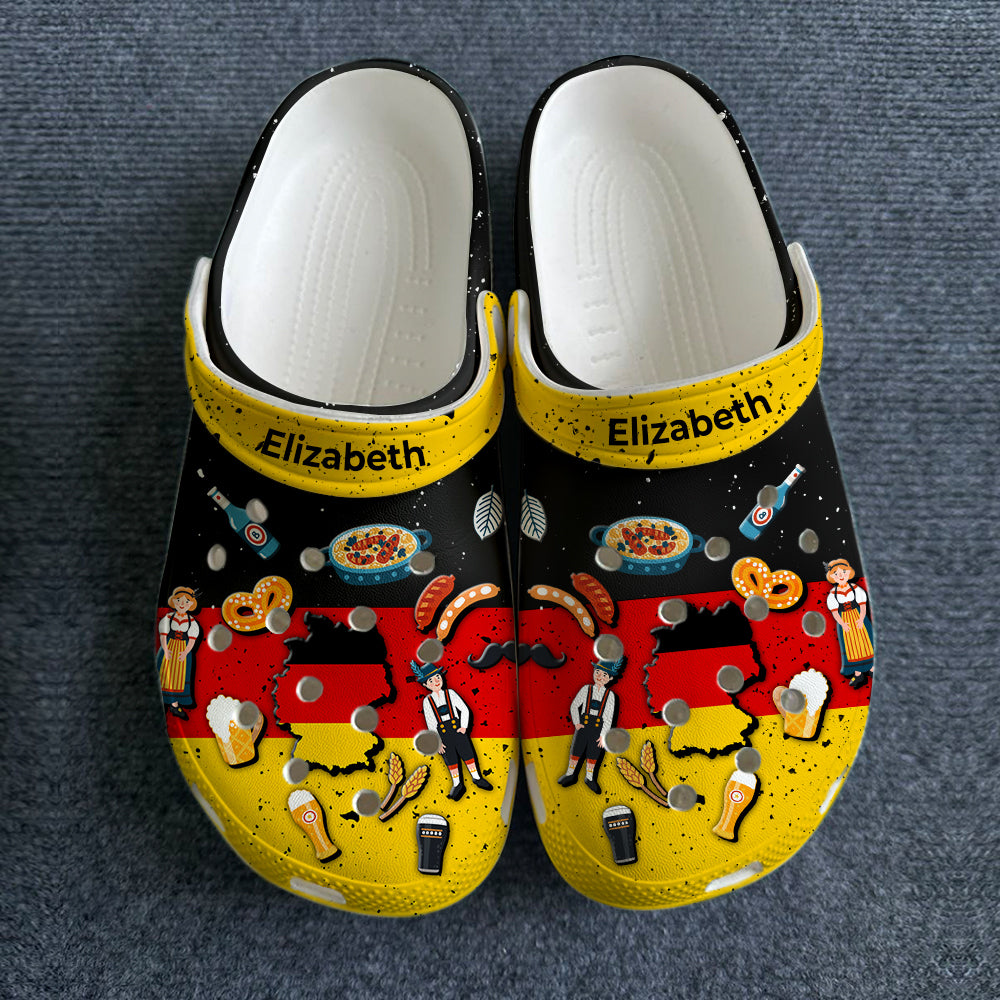 Germany Flag Symbols Personalized Clogs Shoes