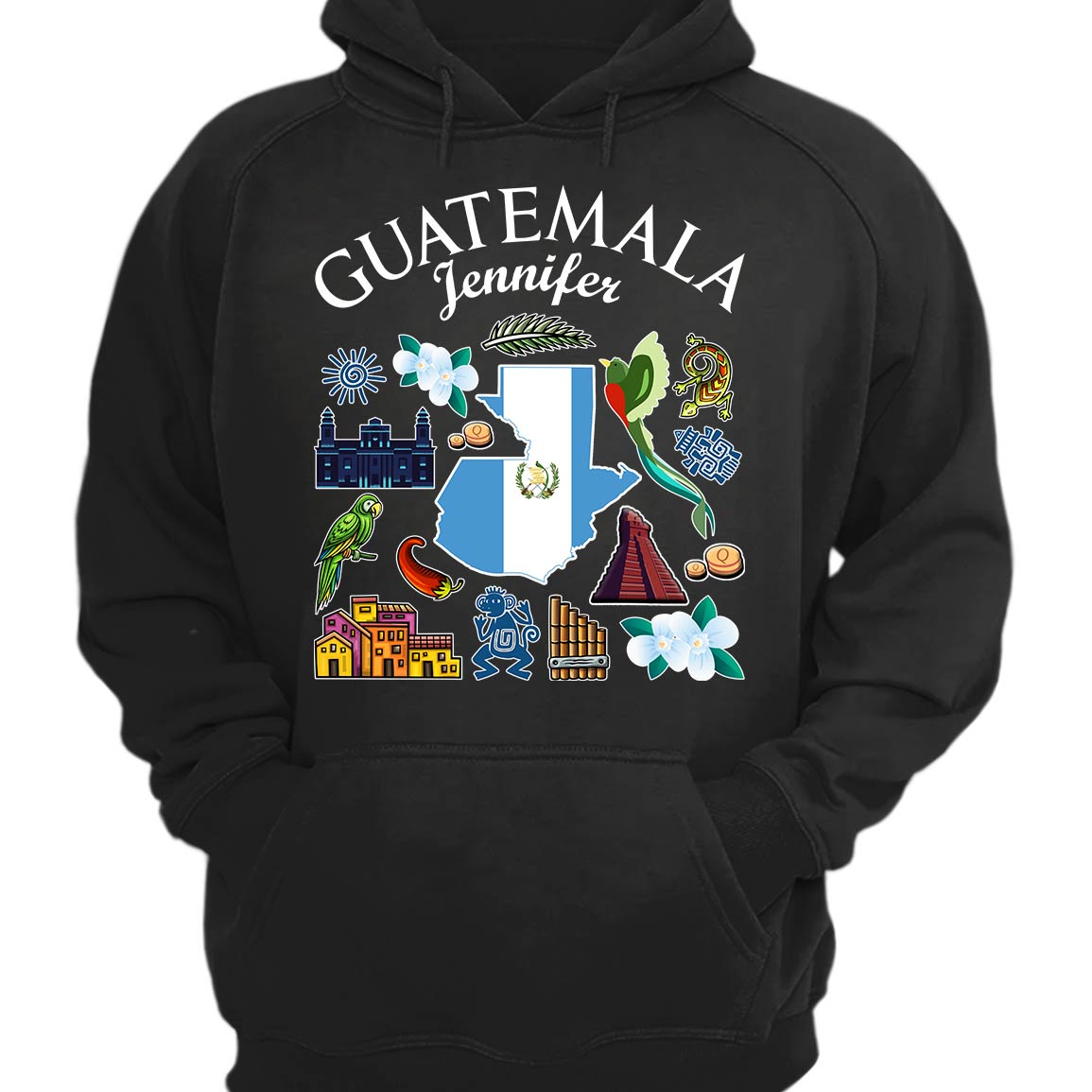 Customized Guatemala T-shirt With Symbols And Name