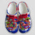 Haiti Personalized Clogs Shoes With Symbols Tie Dye