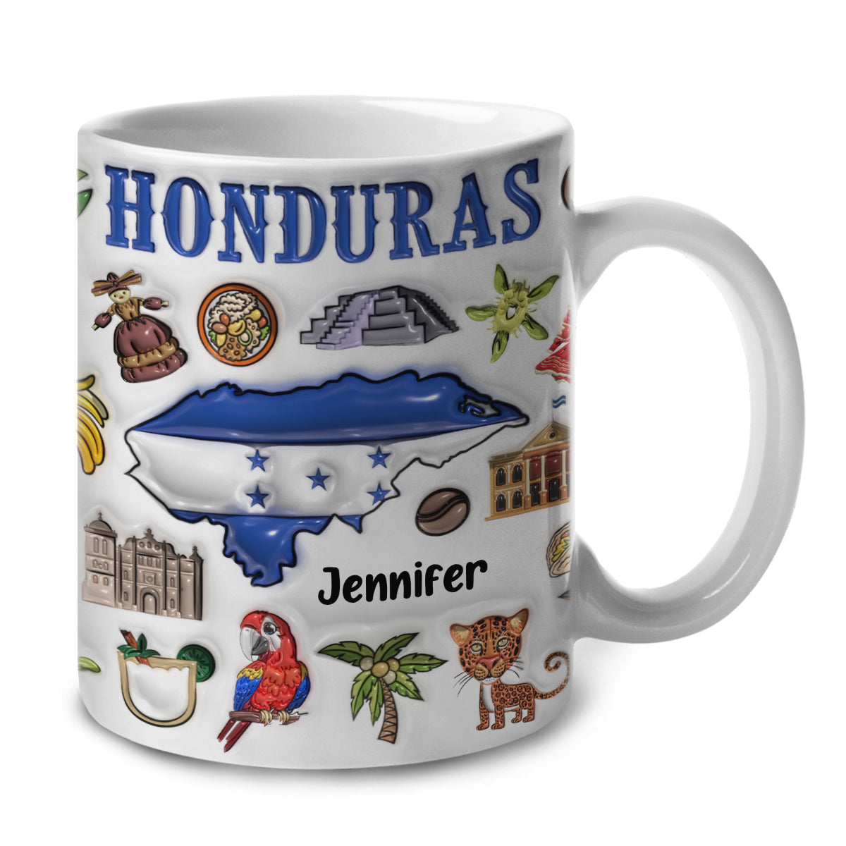 Custom Honduras Coffee Mug Cup With Your Name