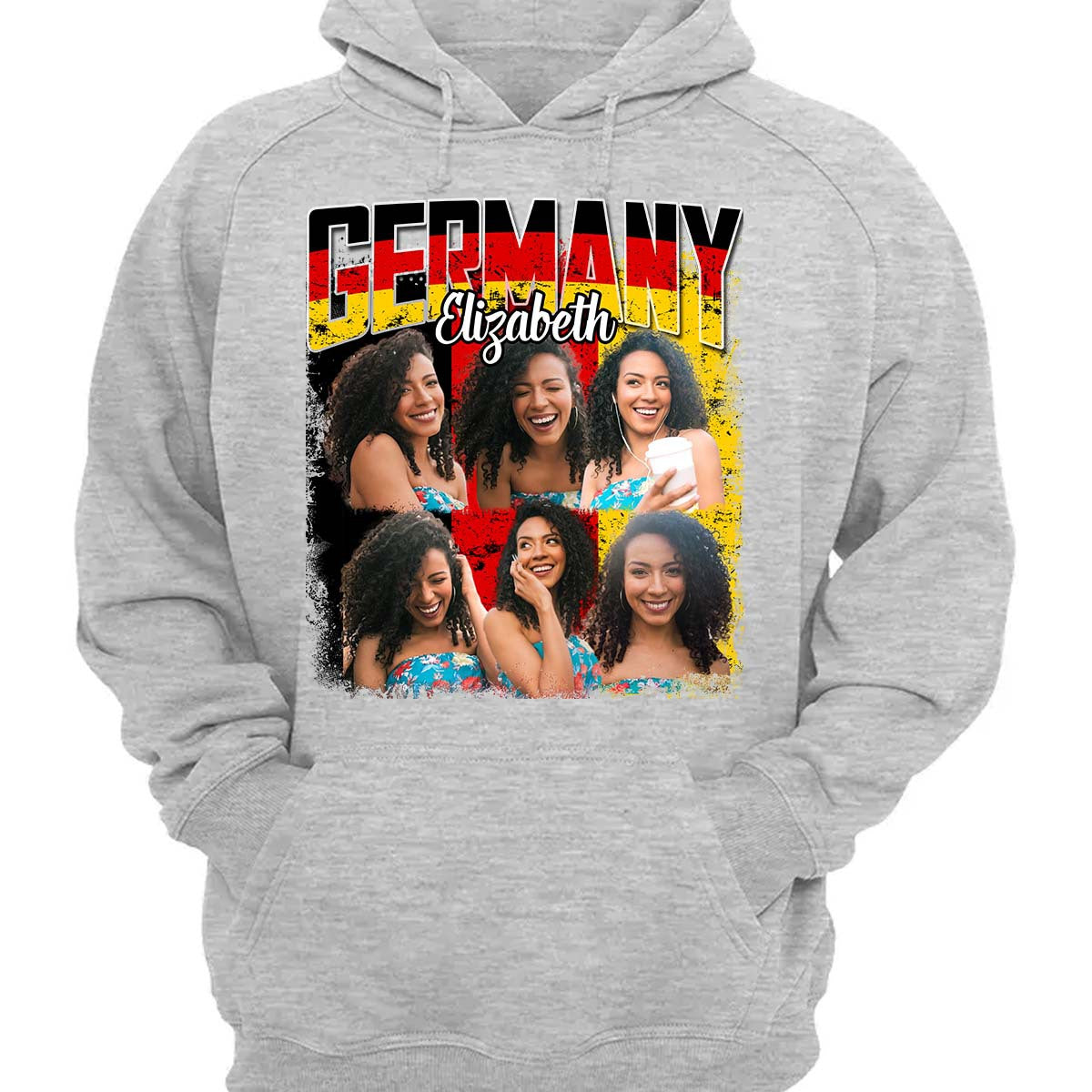 Custom Germany T-shirt With Your Photo Vintage Version