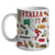 Custom Italy Italia Coffee Mug Cup With Your Name