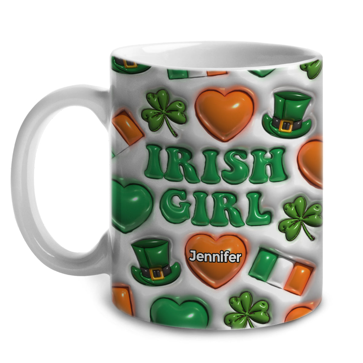 Irish Girl Coffee Mug Cup With Custom Your Name