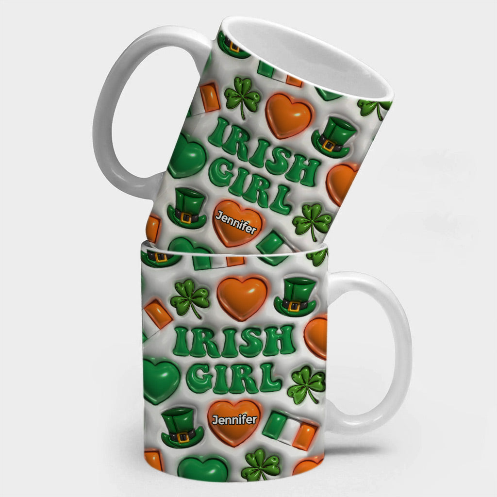 Irish Girl Coffee Mug Cup With Custom Your Name