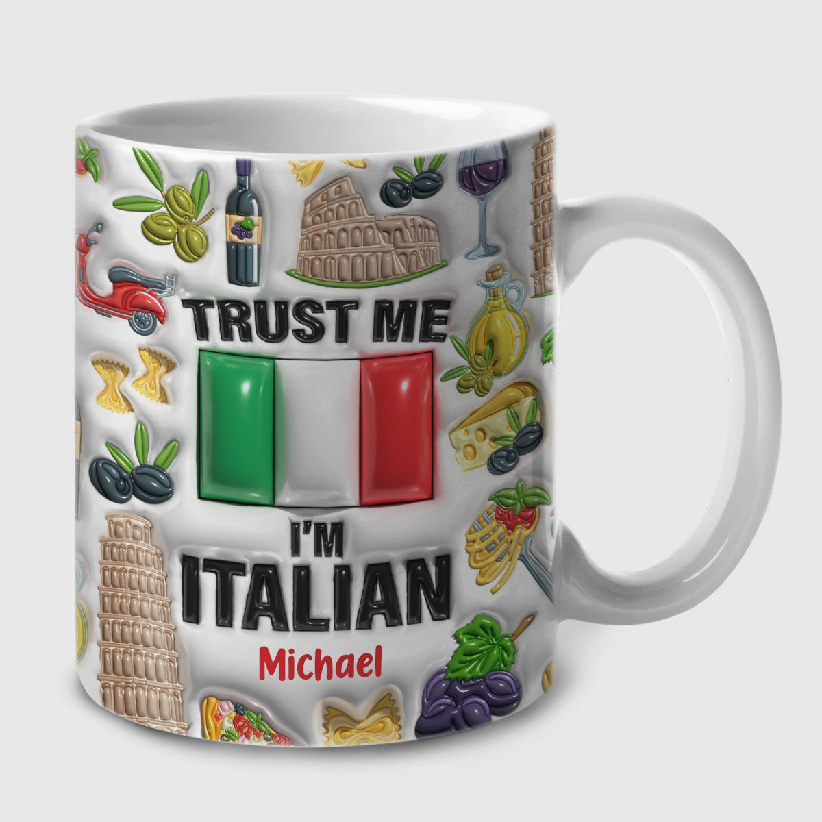 Trust Me I&#39;m Italian Customized Coffee Mug Cup