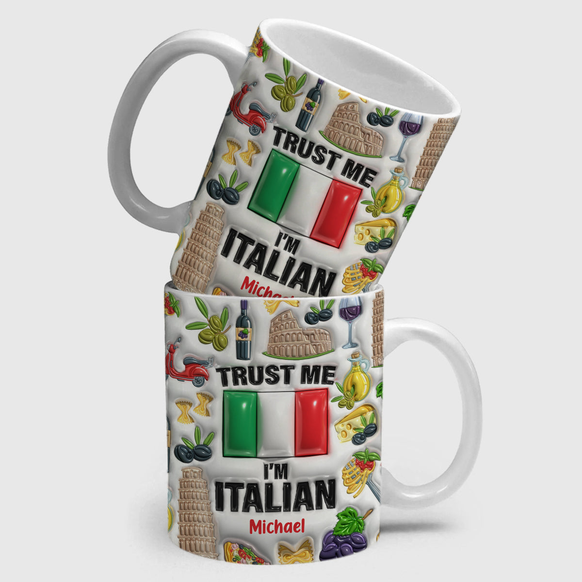 Trust Me I'm Italian Customized Coffee Mug Cup