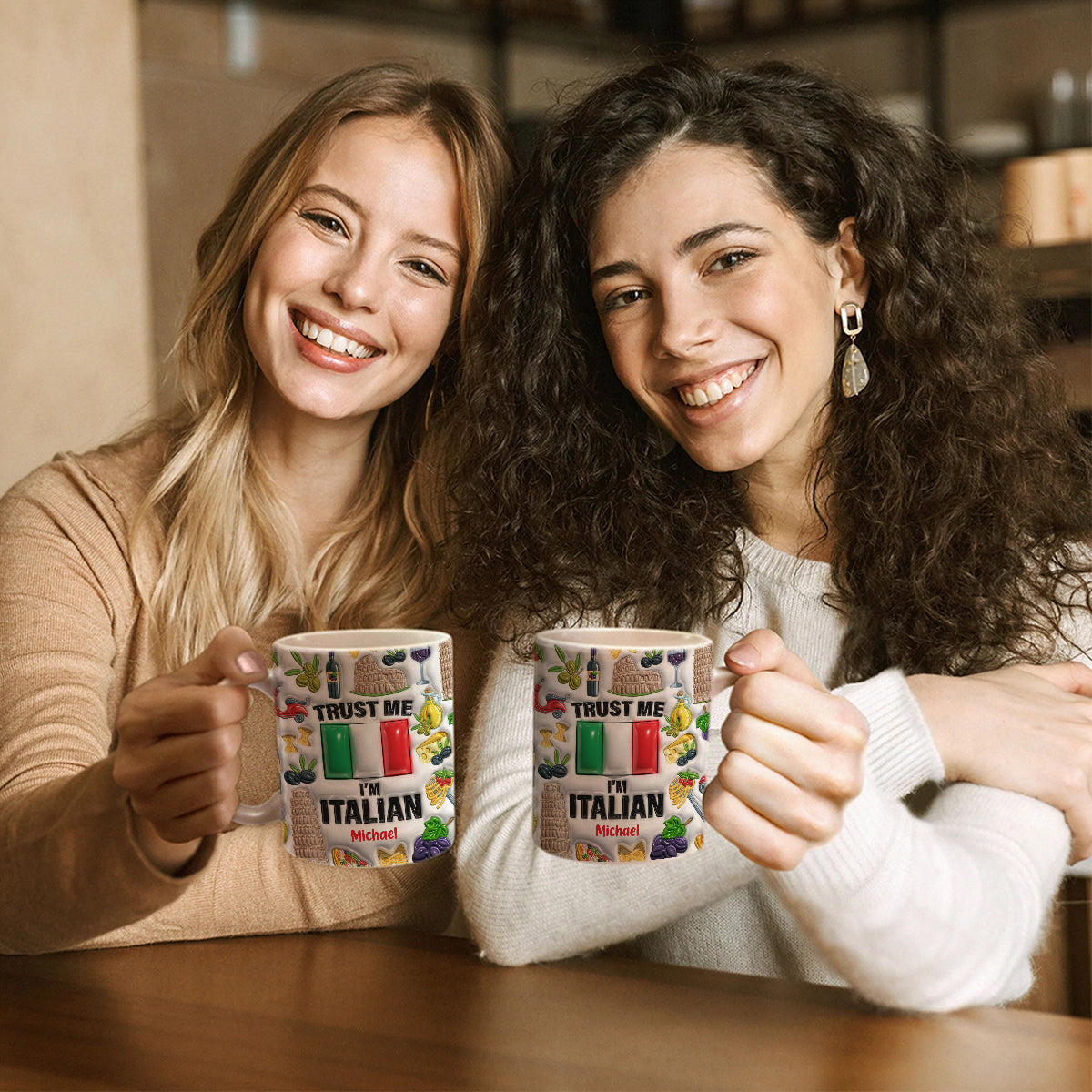 Trust Me I'm Italian Customized Coffee Mug Cup