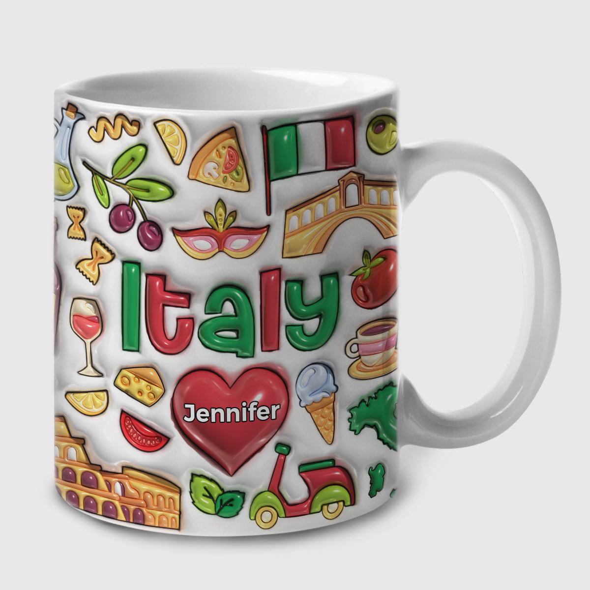 Customized Italy Coffee Mug, Italy Souvenirs