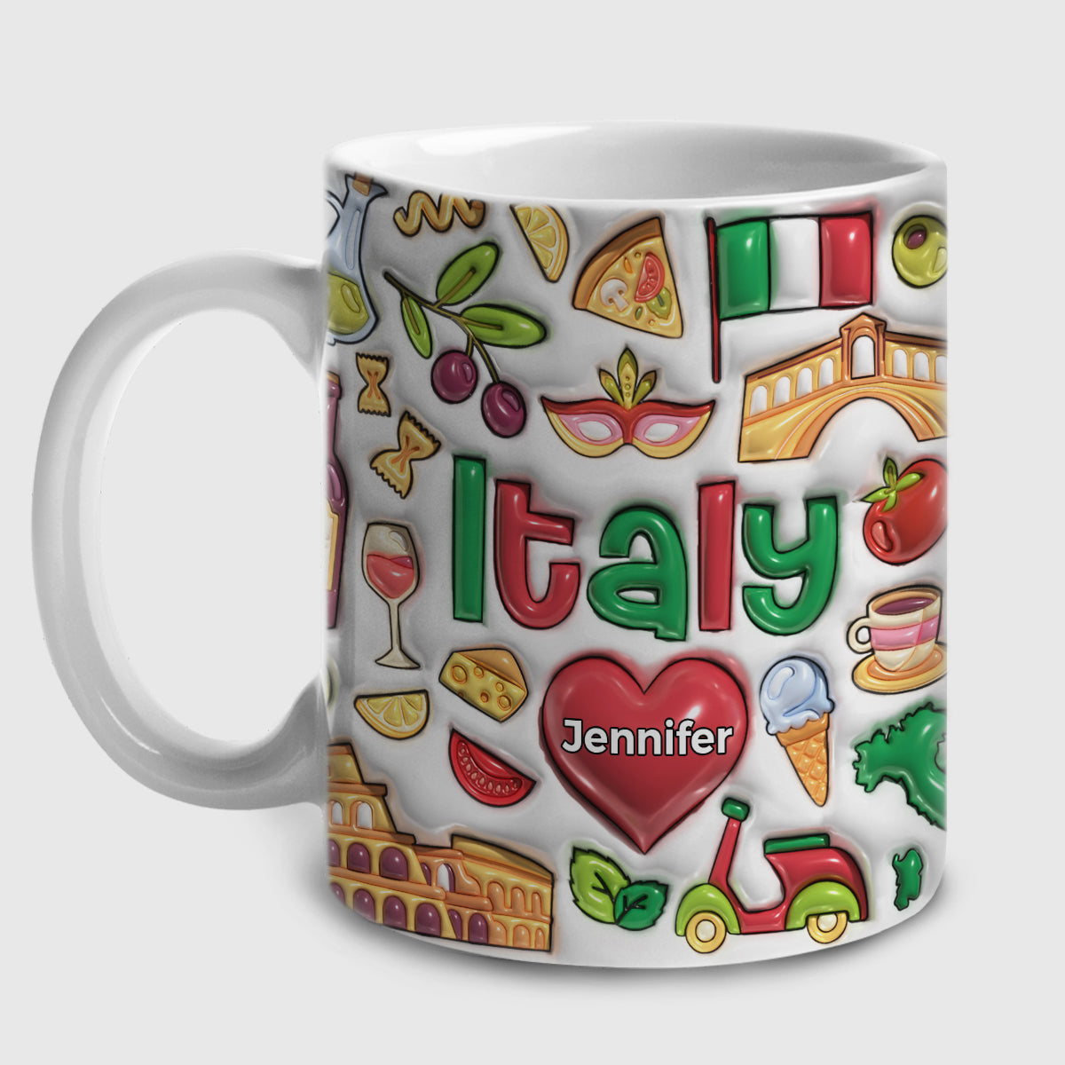 Customized Italy Coffee Mug, Italy Souvenirs