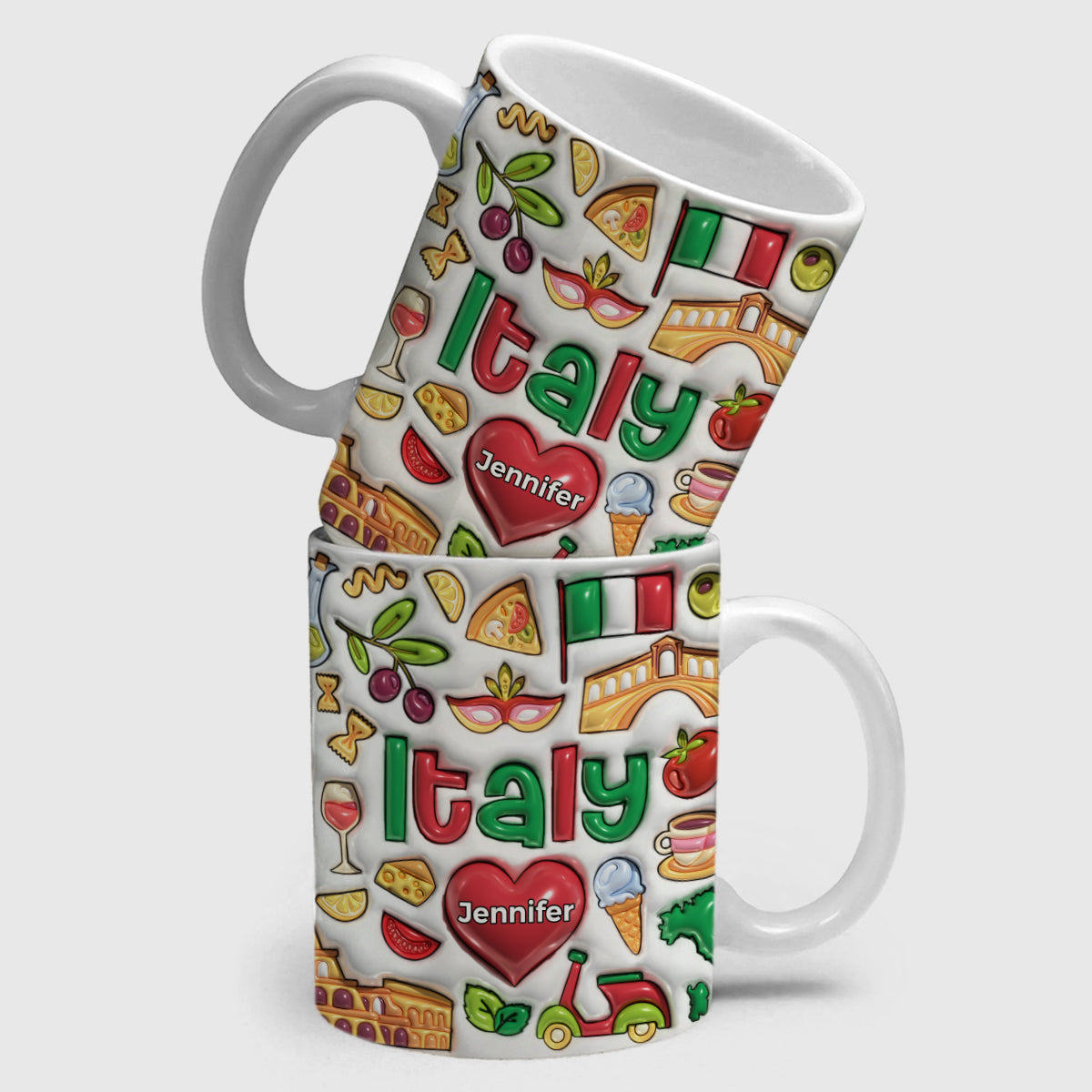 Customized Italy Coffee Mug, Italy Souvenirs