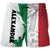 Italian Half Flag With Grunge Brush Men's Personalized Beach Short