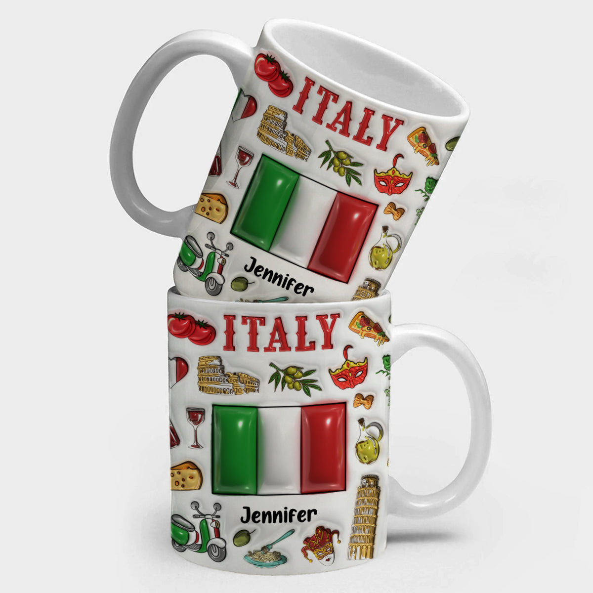 Custom Italy Coffee Mug Cup With Your Name