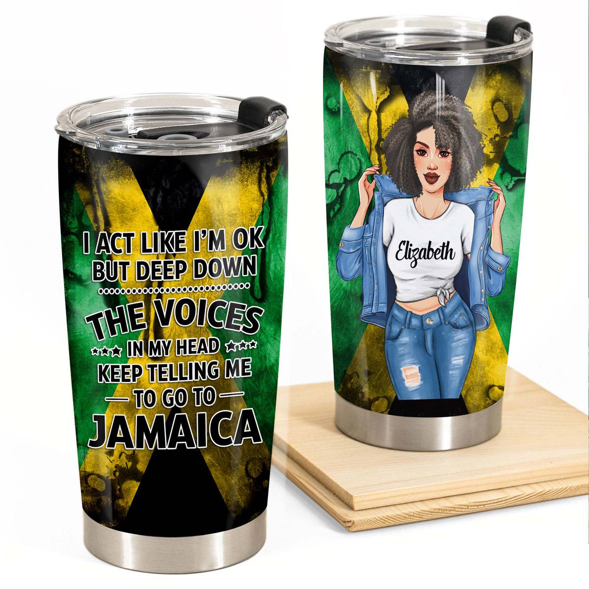 Jamaican Girls Are Sunshine Personalized Tumbler - Teezalo