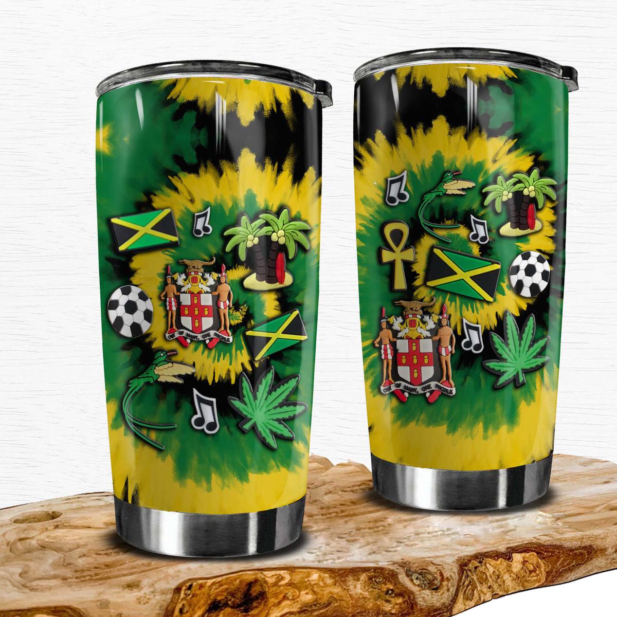 Puerto Rico Personalized 20z Steel Cup Tumbler With PR Flag - Teezalo