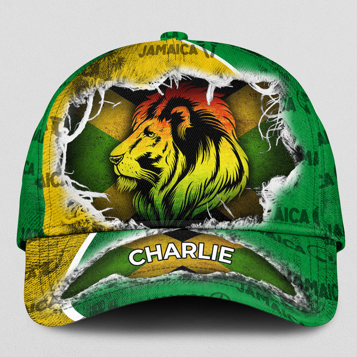 Jamaica Flag Pride Personalized Classic Cap