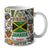 One Love Jamaica Coffee Mug Cup With Custom Your Name