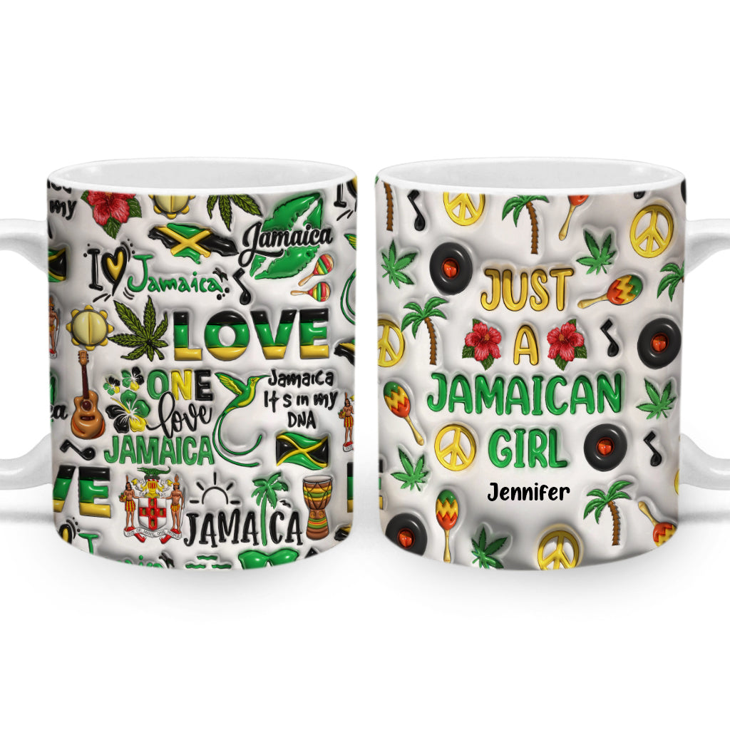 Just A Jamaican Girl Personalized Coffee Mug Cup