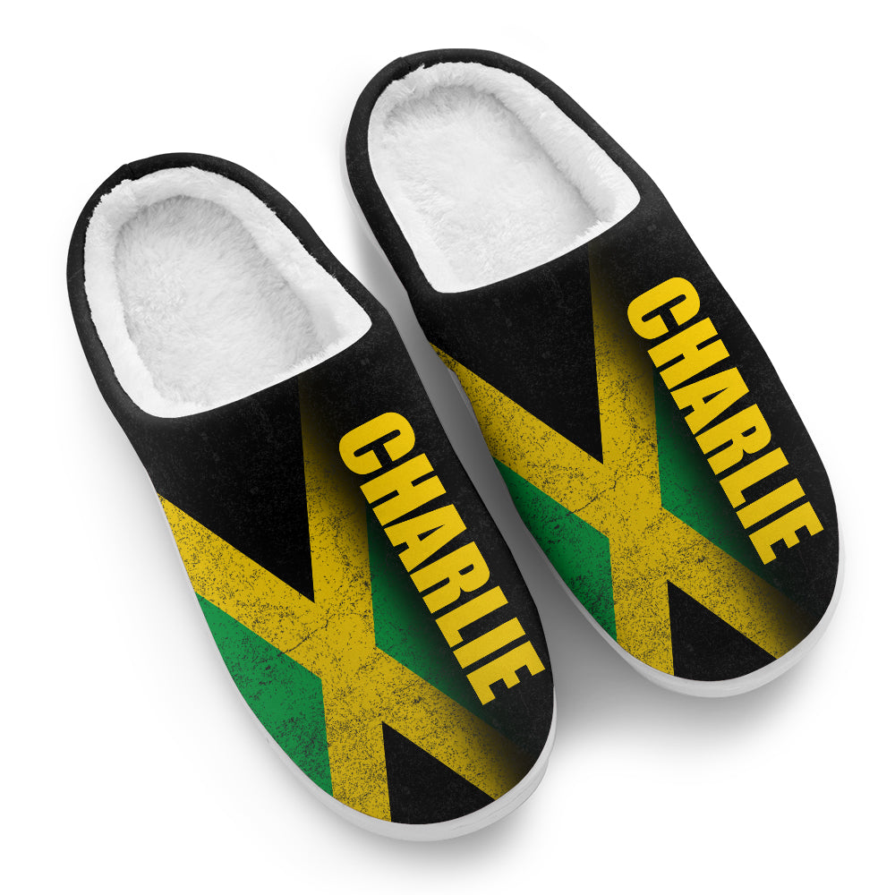 Jamaica Customized Slippers With A Half Jamaica Flag