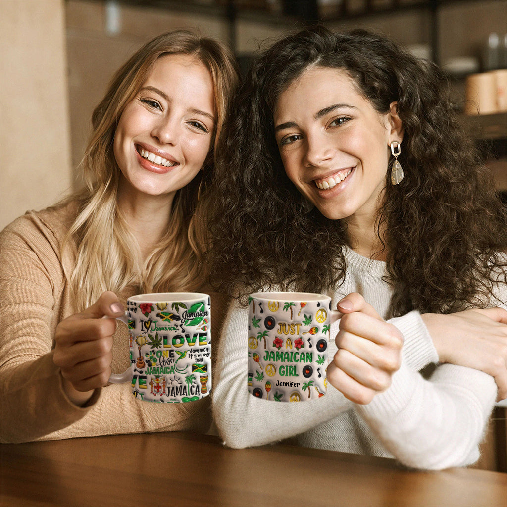 Just A Jamaican Girl Personalized Coffee Mug Cup